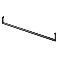 アイリスオーヤマ 組立簡単 連結スチールラック用ハンガーパイプ 幅751×奥行25×高さ100mm ブラック 1セット(10本入)（直送品）