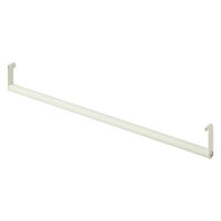 アイリスオーヤマ 組立簡単 連結スチールラック用ハンガーパイプ 幅751×奥行25×高さ100mm ホワイト 1セット(10本入)（直送品）