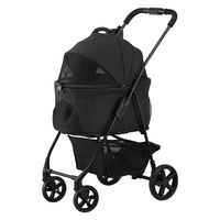 アイリスオーヤマ 3WAYペットカート TPC-990 ブラック 1台（直送品）