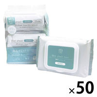 ウェットティッシュ アルコール フタつきmini除菌 携帯用 1セット（1パック（30枚入×3個）×50） ドウシシャ