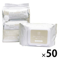 ウェットティッシュ ノンアルコール フタつきmini除菌 携帯用 1セット（1パック（30枚入×3個）×50） ドウシシャ