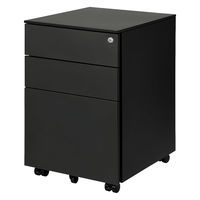 アスカ スチールワゴン ブラック STW01BK 1台（直送品）