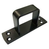 フジテックジャパン 黒座付貫抜 40規格【通】 10個入 引戸・倉庫扉用 スムーズ固定金具 1100100016797 1箱(10個入)（直送品）