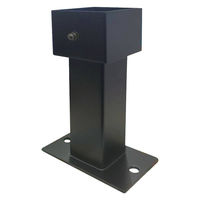 フジテックジャパン インパクト柱受 90mm規格 ブラック 10個入 柱受金物 1100100016824 1箱(10個入)（直送品）