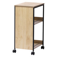 アイリスオーヤマ 目隠しワゴン 幅323×奥行396×高さ680ｍｍ ナチュラル/ブラック 1台（直送品）