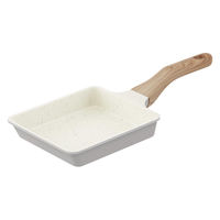 アイリスオーヤマ ナチュかるフライパンエッグパン ＩＨ・ガス火対応 パールグレー×アイボリー 1個（直送品）