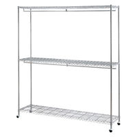 アイリスオーヤマ メタルシェルフワードローブ 2段タイプ 幅1800×奥行460×高さ2140ｍｍ 1台（直送品）