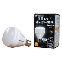 日本防災スキーム 防災用電球 coconimo tsuita(昼白色) E17NW40WS 1個（直送品）