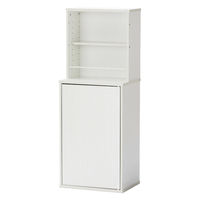 アイリスオーヤマ 隠せる本棚 幅395×奥行295×高さ1038ｍｍ ホワイト 1台（直送品）