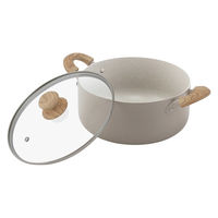 アイリスオーヤマ ナチュかる両手なべ２４cm ＩＨ・ガス火対応 グレイッシュモカ 1個（直送品）