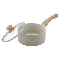 アイリスオーヤマ ナチュかる片手なべ１８cm ＩＨ・ガス火対応 グレイッシュモカ 1個（直送品）