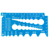 シンワ測定 ボルト・ナットゲージ アルミ製 73777 1個（直送品）