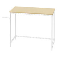 アイリスオーヤマ カラーメタルラック デスク 幅810×奥行360×高さ720ｍｍ ホワイト 1台（直送品）