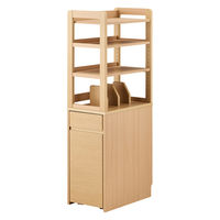 【軒先渡し】コイズミファニテック Fit-in Desk スライドシェルフ 幅365×奥行600×高さ1460mm ナチュラル 1台（直送品）