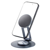 MagSafe マグネット スマホスタンド 台座360°回転 角度調整 ブラック P-DSM360AL01NBK エレコム 1個（直送品）