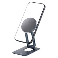 MagSafe マグネット スマホスタンド 角度調整 折りたたみ 薄型 ブラック P-DSMAL01NBK エレコム 1個（直送品）