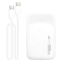 エアージェイ 【超安全+長寿命】準個体モバイルバッテリー スタンダードモデル MB-SS5000MK2 WH 1台（直送品）