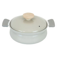 和平フレイズ 軽いセラミック IH対応卓上鍋18cm(ライトグレー) RB-3651 1個（直送品）