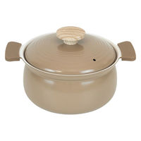 和平フレイズ 軽いセラミック IH対応深型卓上鍋18cm(ブラウン) RB-3652 1個（直送品）