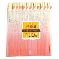まるき お徳用アスペン元禄箸 100膳袋入●1セット(10個入) 4978446006886 1セット(10個入)（直送品）