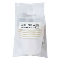 まるき フタ付きランチカップ ホワイト 135ml 6セット●1セット(10個入) 4978446032601 1セット(10個入)（直送品）