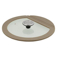 ガラス蓋 24cm フライパン用 SONOMA グレージュ LV-0373 1個 LIVPLUS