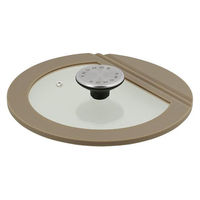 ガラス蓋 20cm フライパン用 SONOMA グレージュ LV-0372 1個 LIVPLUS