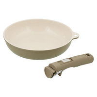 フライパン24cm 取っ手 2点セット IH・ガス火対応 SONOMA グレージュ LV-0401 1個 LIV PLUS