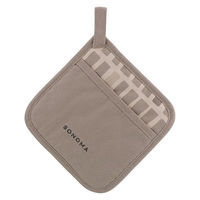 鍋敷き ミトン 18×18cm ブラウン SONOMA LV-0381 1個 撥水・防汚 マグネット LIV PLUS