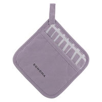 鍋敷き ミトン 18×18cm パープル SONOMA LV-0383 1個 撥水・防汚 マグネット LIV PLUS