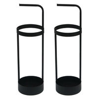 「ASPESH」 アスペシュ アンブレラスタンド (サークル) 2個セット IF-N0043-2P-BLK 1セット(2個入)（直送品）