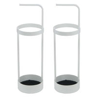 「ASPESH」 アスペシュ アンブレラスタンド (サークル) 2個セット IF-N0043-2P-WHT 1セット(2個入)（直送品）