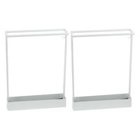 「ASPESH」 アスペシュ アンブレラスタンド (レクタングル) 2個セット IF-N0044-2P-WHT 1セット(2個入)（直送品）