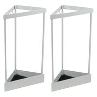 「ASPESH」 アスペシュ アンブレラスタンド (コーナー) 2個セット IF-N0045-2P-WHT 1セット(2個入)（直送品）