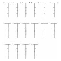 住まいスタイル アイアン製植物サポーター幅45 16本セット IF-N0047-16P 1セット(16本入)（直送品）