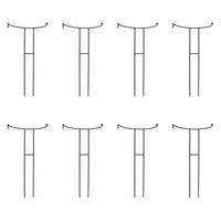 住まいスタイル アイアン製植物サポーター幅35 8本セット IF-N0048-8P 1セット(8本入)（直送品）