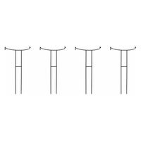 住まいスタイル アイアン製植物サポーター幅35 4本セット IF-N0048-4P 1セット(4本入)（直送品）