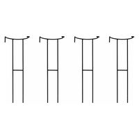 住まいスタイル アイアン製植物サポーター幅18 4本セット IF-N0050-4P 1セット(4本入)（直送品）