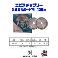 エビスファスナー エビスチップソー 強化石膏ボード用 125mm EFT125N 1パック(2枚)（直送品）
