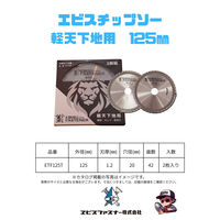 エビスファスナー エビスチップソー 軽天下地用 125mm EFT125T 1パック(2枚)（直送品）