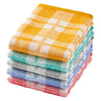 小杉善 ビガーチェックフェイスタオル5色組 34×80cm SV-209-5 1セット(5枚入)（直送品）