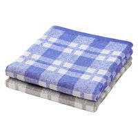 小杉善 ビガーチェックバスタオル2色組 60×120cm SV-629-2 1セット(2枚入)（直送品）