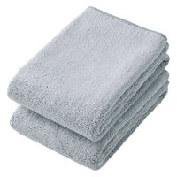 小杉善 ヘアドライ用マイクロファイバーロングタオル2枚組(ブルー)34×100cm ZGMF-34100-2BL 1セット(2枚入)（直送品）