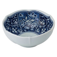 西海陶器 波佐見焼 兎濃唐草 桔梗小付 1箱(10個入) 74189（直送品）