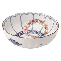 西海陶器 染錦輪つなぎ 菊型大鉢 31111 1セット（直送品）