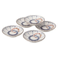 西海陶器 染錦輪つなぎ 菊型和皿揃 31158 1セット（直送品）