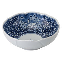 西海陶器 波佐見焼 兎濃唐草 桔梗小鉢 1箱(5個入) 74192（直送品）