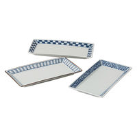 西海陶器 藍屋 焼皿トリオ 31238 1セット（直送品）