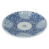 西海陶器 波佐見焼 兎濃唐草 取皿 1箱(5個入) 74186（直送品）