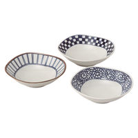 西海陶器 藍屋 丸角鉢トリオ 31239 1セット（直送品）